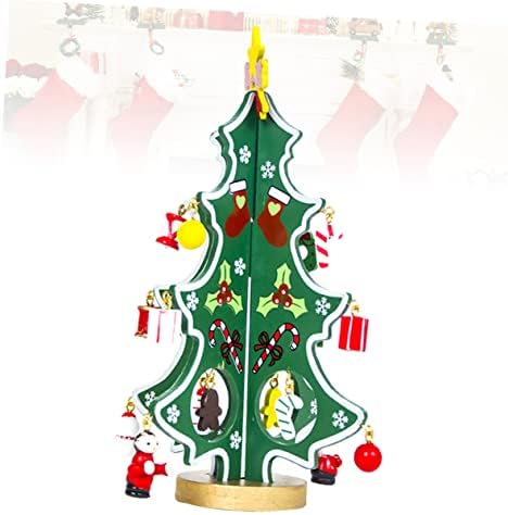 Toyvian Betlehemes Díszek Gyerekeknek Tortát Díszítő Gyermek Ékszer Asztali karácsonyfa Asztali karácsonyfa Asztal Fából készült karácsonyfa,