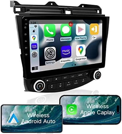 ViaBecs Android Autó Sztereó Beépített Vezeték nélküli Apple CarPlay, Android Auto, 10.2 Hüvelyk autórádió Érintőképernyő a 2003-2007