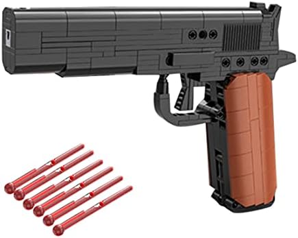 Lingxuinfo 334Pcs Szimuláció építőkövei Fegyvert modelleket, Desert Eagle C81012 , Pisztoly építőelem-Modell Szett, Katonai Fegyver