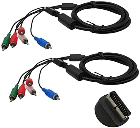 NGHTMRE HD Komponens AV Video-Audio Kábel 180 cm/6FT 2db a PS3, PS2, valamint