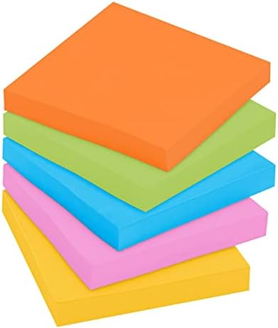 Post-it Super Sticky Notes, a 3x3, 6 Párna, 2x a Ragasztás Erő, Energia Fellendítése Gyűjtemény, Élénk Színek (Narancs, Rózsaszín,