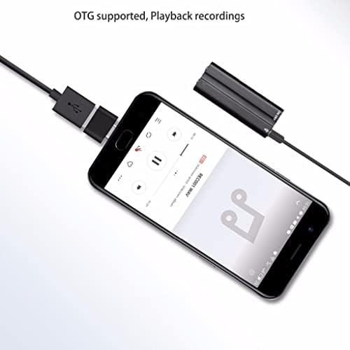 BHVXW USB Pen 8GB Digitális Audio diktafon Mp3 Lejátszó 70hours Felvétel OTG Kábel