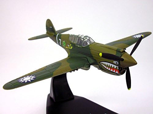 Curtiss P-40 Warhawk Repülő Tigrisek Skála 1/72 Fröccsöntött Fém Modell