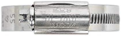 Sealey HCJ7 HI-Markolat, Tömlő Klip Cink Bevonatú Ø130-160mm Csomag 10