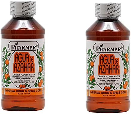 Agua De Azahar 4 Oz. Narancs Virág-Virág Víz 2 Csomag
