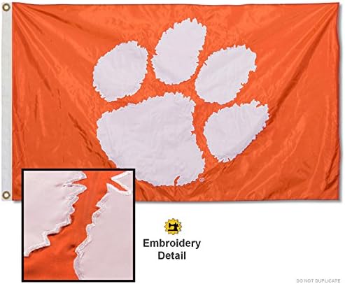 Clemson Tigrisek Hímzett, valamint Varrott Nylon Zászló