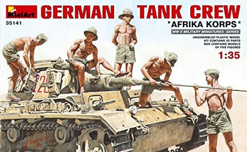 1:35 német Tank Legénysége 'afrika Korps' Figurák