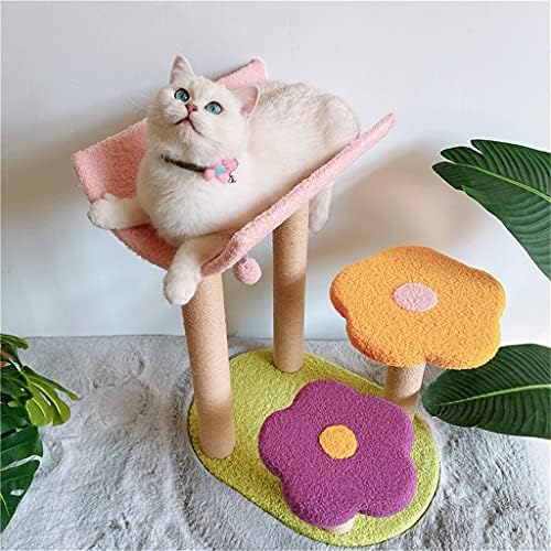 GRETD Színes virág macskák mászóka Szizál karcolás tábla Varázsló macska fa mancs hercegnő chaise naplopó den nagy macskák