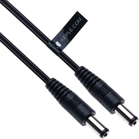 DC hálózati Hosszabbító Kábel, 2, 5 mm / 5,5 mm-es férfi Férfi Jack 2m / 6.6 ft Csatlakozó CCTV Kábel Adapter Kompatibilis