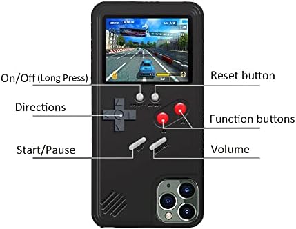 KJArrow Játék tok iPhone 11 Pro, Lejátszható Gameboy Telefon Esetében 36 Beépített Játékok Védő tok iPhone 11 Pro, Színes Kijelző