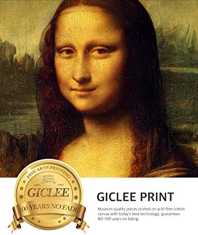 DECORARTS - Mona Lisa, Leonardo da vinci. A Világ Klasszikus Művészeti Reprodukciók. Giclee Nyomtatás a Megfelelő Művészeti Keret, 30x20