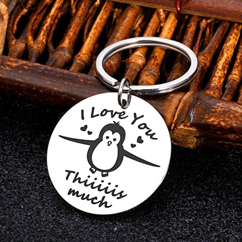Vicces Ajándékok Nőknek, Férfiaknak a Valentin Napi Ajándékok Aranyos Kulcstartó a Barátja, Barátnője Pár Pingvin Ajándékok Évfordulóra