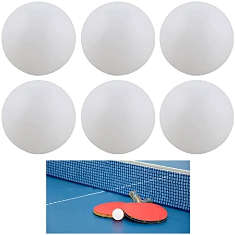 6 Fehér asztali Tenisz Labdák Gyakorlat Ping Pong Játék, Pingpong Sport Játékos 40mm !