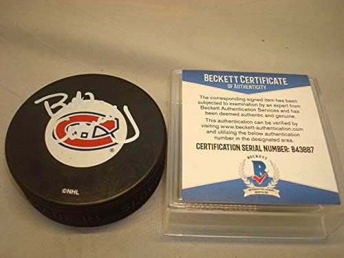Bob Gainey Aláírt Montreal Canadiens Jégkorong Dedikált Becket BAS COA-1A - Dedikált NHL Korong