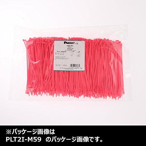 Panduit PLT1M-M59 Kábel Nyakkendő, Miniatűr, Nylon 6.6, 3.9-Es Hosszúság, Fluoreszkáló Rózsaszín (1,000-Pack)