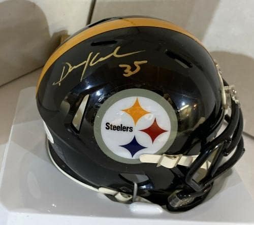Pittsburgh Steelers Dan Kreider Aláírt Mini Sisak Szövetség Coa!! - Dedikált NFL Mini Sisak