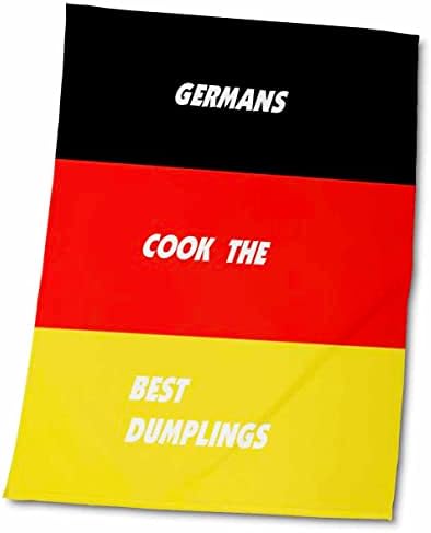 3dRose Florence Világ Élelmiszer-Zászlók - német Szakácsok, Törölköző (twl-51478-1)