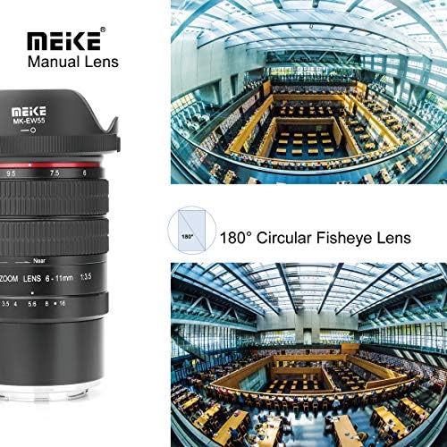 Meike MK 6-11 mm f3.5 Halszem Zoom Objektív APS-C Érzékelő Formátumát Canon EF-M MK-0611CM
