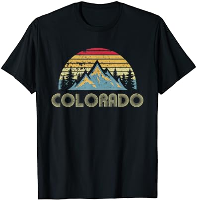Colorado Tee - Retro Régi Hegyek, Természet, Túrázás, Póló, T-Shirt