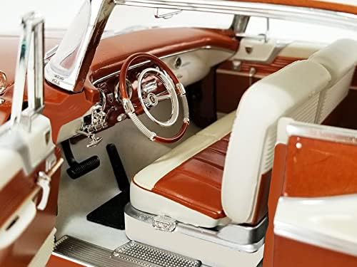 1956-Os Chrysler New York-I St. Regis Réz Találkoztam. w/Fehér & Réz Belső Kft Ed, hogy 198 db 1/18 Fröccsöntött Modell Autó Acme A1809009