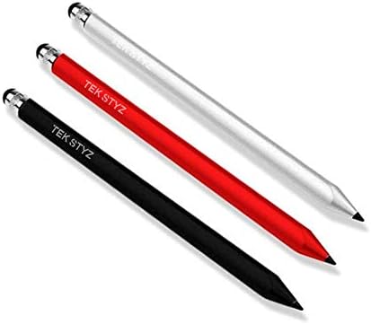 Tek Styz Pro Kapacitív Stylus Pen Korszerűsített Dolgozik LG H970 Egyéni Nagy Pontosságú Érintse meg Teljes Méret 3 Csomag! (Fekete-Ezüst-PIROS)
