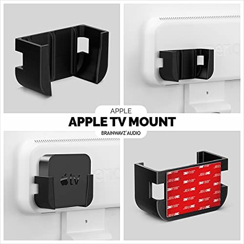 Brainwavz Apple TV-tartót a VHB Ragasztószalag - Kompatibilis Apple Tv-Beleértve az Apple TV-4K-Nem Csavar tartó (Fekete)