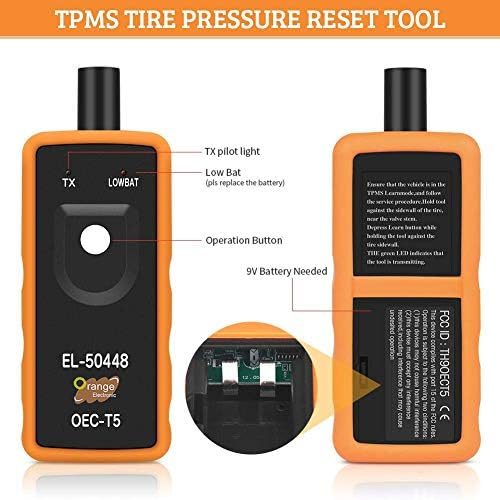 Greyghost TPMS Tanulja Eszköz a GM-EL-50448 Narancs TPMS-Visszaállítás Eszköz a Gumiabroncs-Érzékelő Gumiabroncs Nyomás Monitor Rendszer Aktiválási