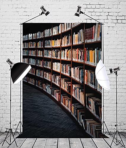 CORFOTO Szövet 6x9ft Könyvespolc Hátteret Téma Fotózás, Virtuális Iroda Könyv Könyvespolc Háttér Homályos Érettségi Párt Irodájában