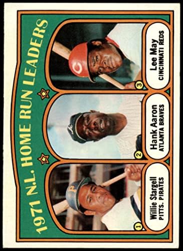 1972 Topps 89 NL HR Vezetők Hank Aaron/Willie Stargeltől/Lee Lehet, Pittsburgh/Atlanta/Cincinnati Kalózok/Bátrabbak/Vörösök (Baseball