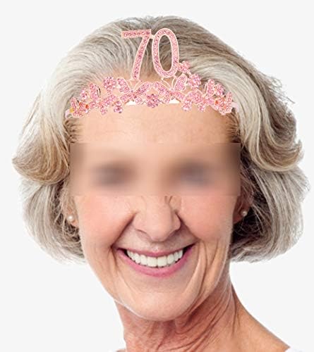 70 éves Tiara,70 Születésnapja Korona,70 Születésnapi Ajándékok Nőknek,70 Szülinapi Dekoráció Nők,70 Szülinapi Dekoráció,70