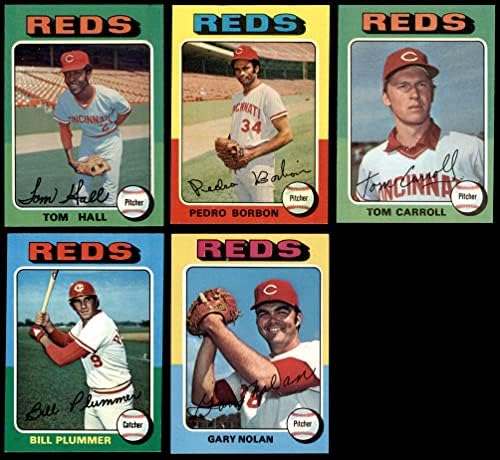 1975 Topps Cincinnati Reds Csapat készen áll Cincinnati Reds (Set) NM+ Vörösök