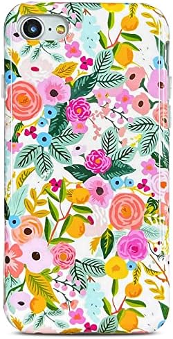 J. west iPod Touch 7 Esetben, iPod Touch 6/5 az Esetben, Puha Ütésálló Aranyos Virágos Telefon védőburkolat a Nők, Kert Virág Minta