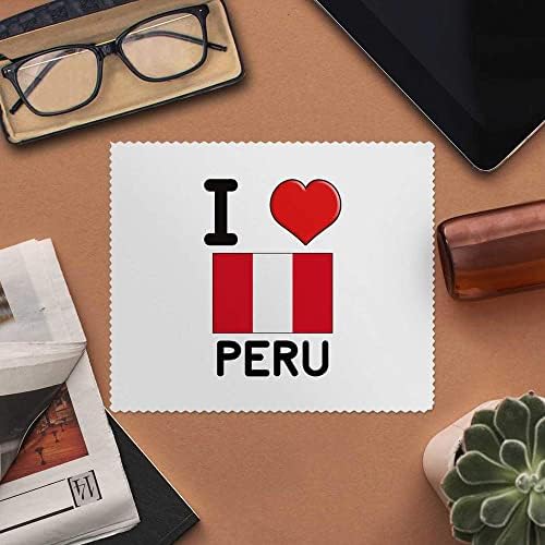 Azeeda 2 x 'Szeretem Peru' Mikroszálas Lencse/Szemüveg Tisztító Kendők (LC00017546)