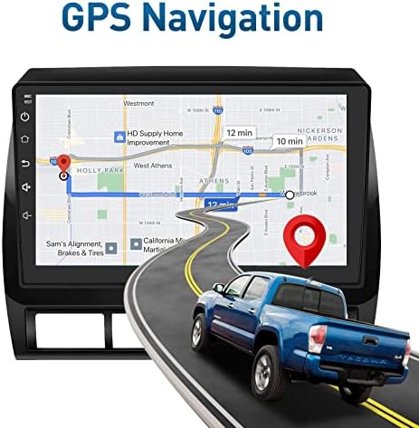 Autó Rádió Navigációs Toyota Tacoma 2005-2015, Android 11 Sztereó 9 hüvelykes Érintőképernyő Egységet Építeni Carplay/Android Auto Támogató