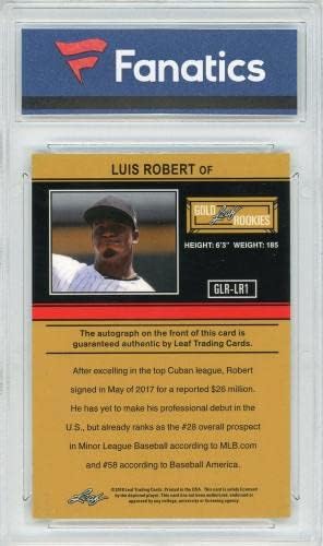 Luis Robert Chicago White Sox Dedikált 2018 Levél Végső Tervezet RC zöld vonalról szóló rendelet-LR1 Kártya - Levél - MLB Dedikált Baseball