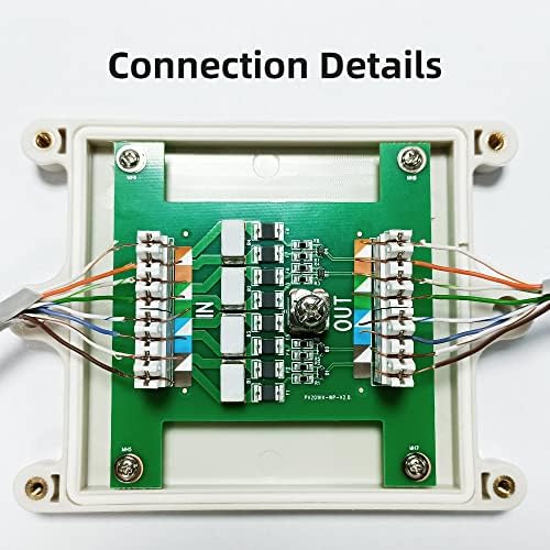 IP67 Vízálló Gigabit Ethernet túlfeszültségvédő,PoE++(75W) ,GDT, a TELEVÍZIÓ Kettős Védelem, Poe túlfeszültségvédő, Hálózati