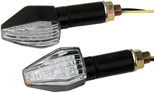 MotorToGo Fekete LED-es Motorkerékpár-indexet Szemellenző Mutatók Szemellenző indexet, Lámpák Kompatibilis a 2009-es BMW F650GS