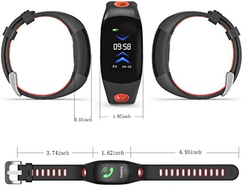 Okos Karszalag Egészségügyi Biztonsági Ellenőrzés Okos Emlékeztető Többfunkciós Sport 3D Színes kijelző Csuklópánt Smartwatch (Piros)