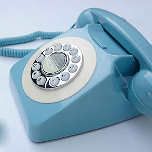 SJYDQ Retro Forgó Tárcsa Telefon Antik Vezetékes Kontinentális Telefon Telefon Dekoráció