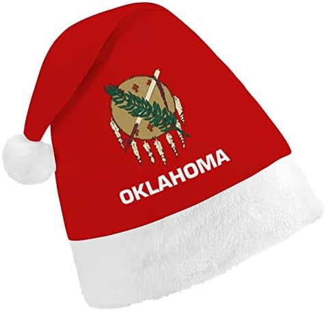 Zászló Oklahoma Karácsonyi Sapka, Télapó Sapka karácsonyfa Díszek, Ünnepi Dekoráció, Ajándékok a Felnőtt Nők Család Férfi