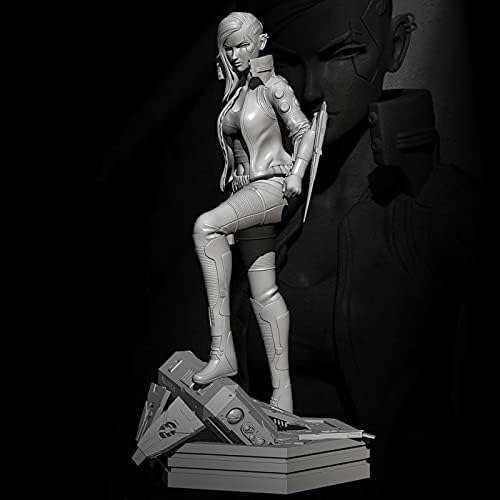 Risjc 1/24 75mm sci-fi Női Bérgyilkos Gyanta Karakter Modell festetlen, valamint összeszerelt készlet/47915E