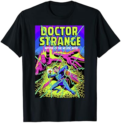 Marvel Orvos Különös, Misztikus Dolgok Neon Grafikus Póló, T-Shirt