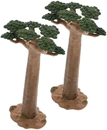 BESPORTBLE 8 Db Sivatagi, Zöld Növény Modell Növény Zöld Növény Kaktusz Modell Sivatagban Modell Baobab Kerek MŰANYAG