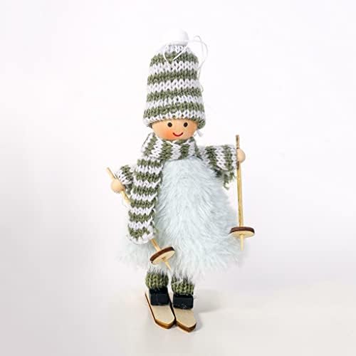 Kolibri Ólomüveg Ablak Fogas Ski Baba Aranyos, Karácsonyfa Díszek, Ünnepi Dekoráció (Zöld, Egy Méret)
