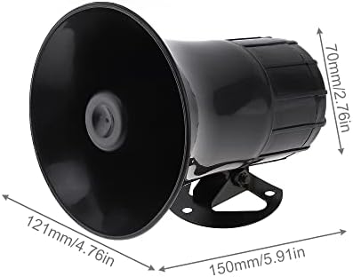 DriSentri Sziréna Horn, 50W 12V 3 Hang Autó Elektronikus Figyelmeztető Sziréna Motorkerékpár Riasztó Tűzoltók, Mentők Hangszóró támogatás