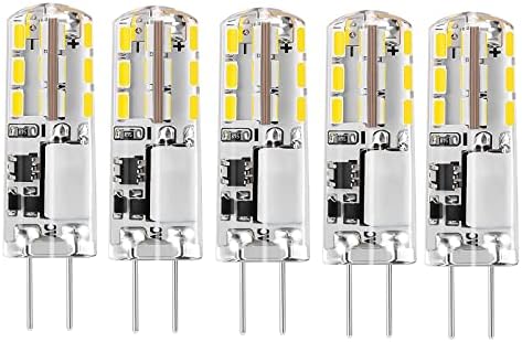VALUCKY G4 LED Izzó, 12V 1.24 W LED Izzó, Egyenértékű 20W Halogén Izzó, 6000K Nappal Fehér, nagy Fényerejű LED lámpa Gyöngyök