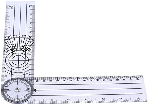 U-M 360°Orvosi Gerinc Goniométer Szög Szögmérő Szög Uralkodó Hasznos, Vonzó