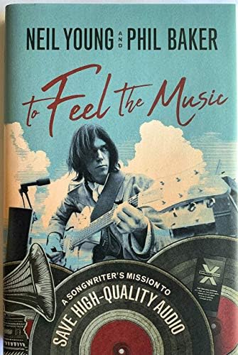 Neil Young dedikált könyvet, hogy érezd a zenét phil baker 1. kiadás a bolt aláírása