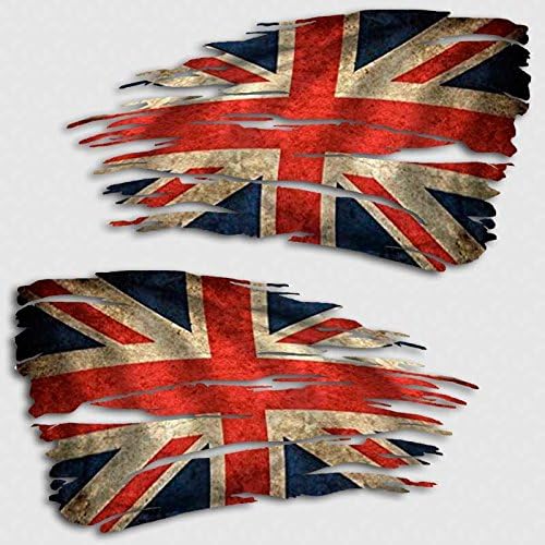 Union Jack Rongyos Zászló Matrica Szett Brit Szomorú, Nagy-Britannia Matrica