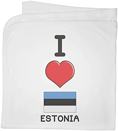 Azeeda 'Szeretem Észtország' Pamut Bébi Takaró / Kendő (BY00025702)